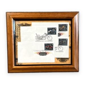 Framed Stamps 2006 Sturgis SD First‎ Day of Issue American Motorcycle Harley NEW